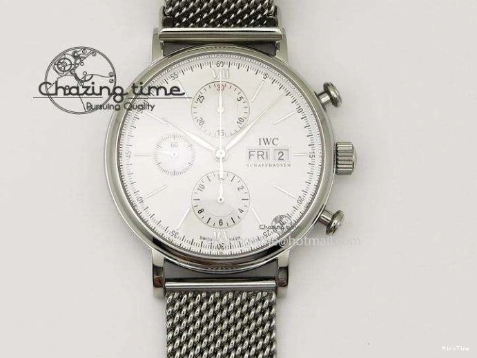 MIROTIME 1222 Portugieser Perpetual Calendar RG 5033 APSF 1:1 Best Edition White Dial on Black Leather Strap A52610 Clone TechFriendly 7043